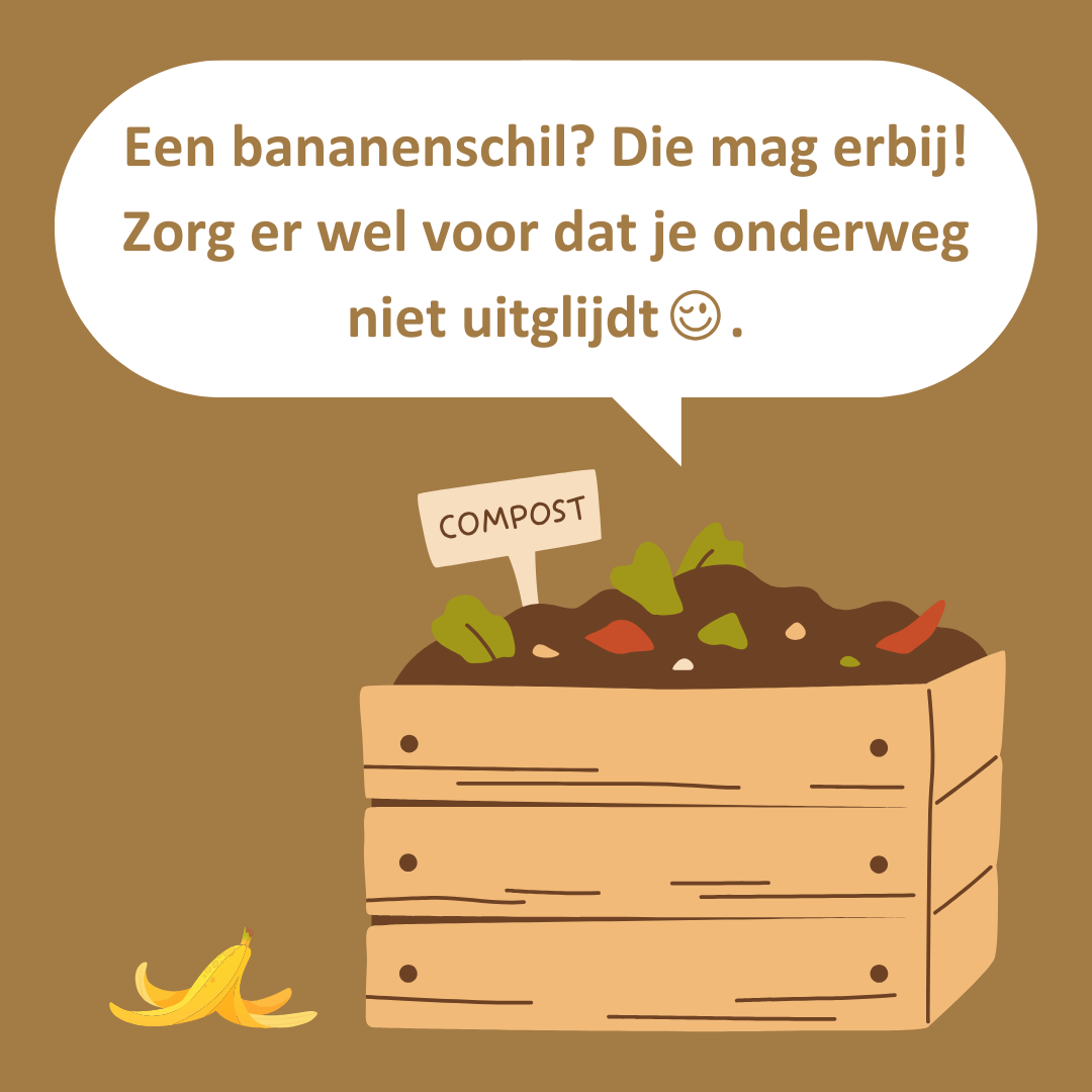 Bananenschil in compost